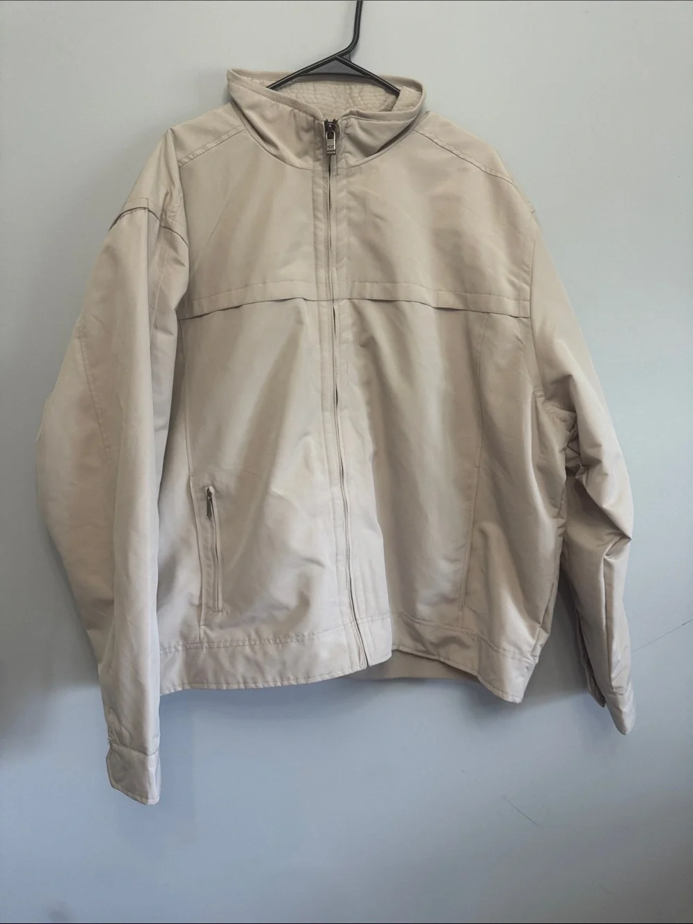 Dockers Men's Light Beige Zip Jacket